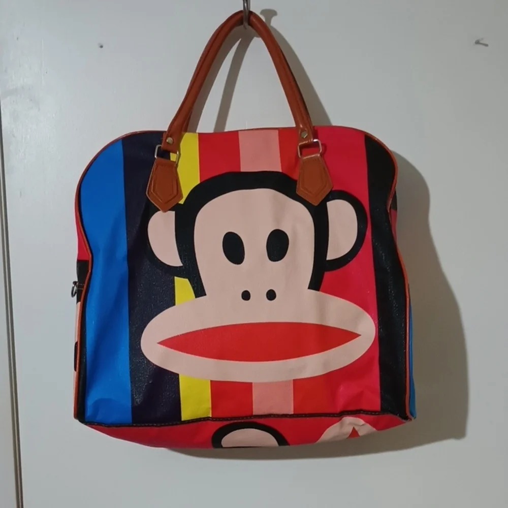 Paul Frank Colorful Monkey Print Bag